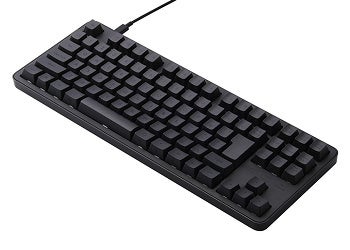 エレコム Leggero TK-MC31UKPBKの黒い有線テンキーレスキーボード
